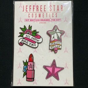 Jeffree Star Cosmetics 1st Edition Enamel Pin Set - 4 pieces